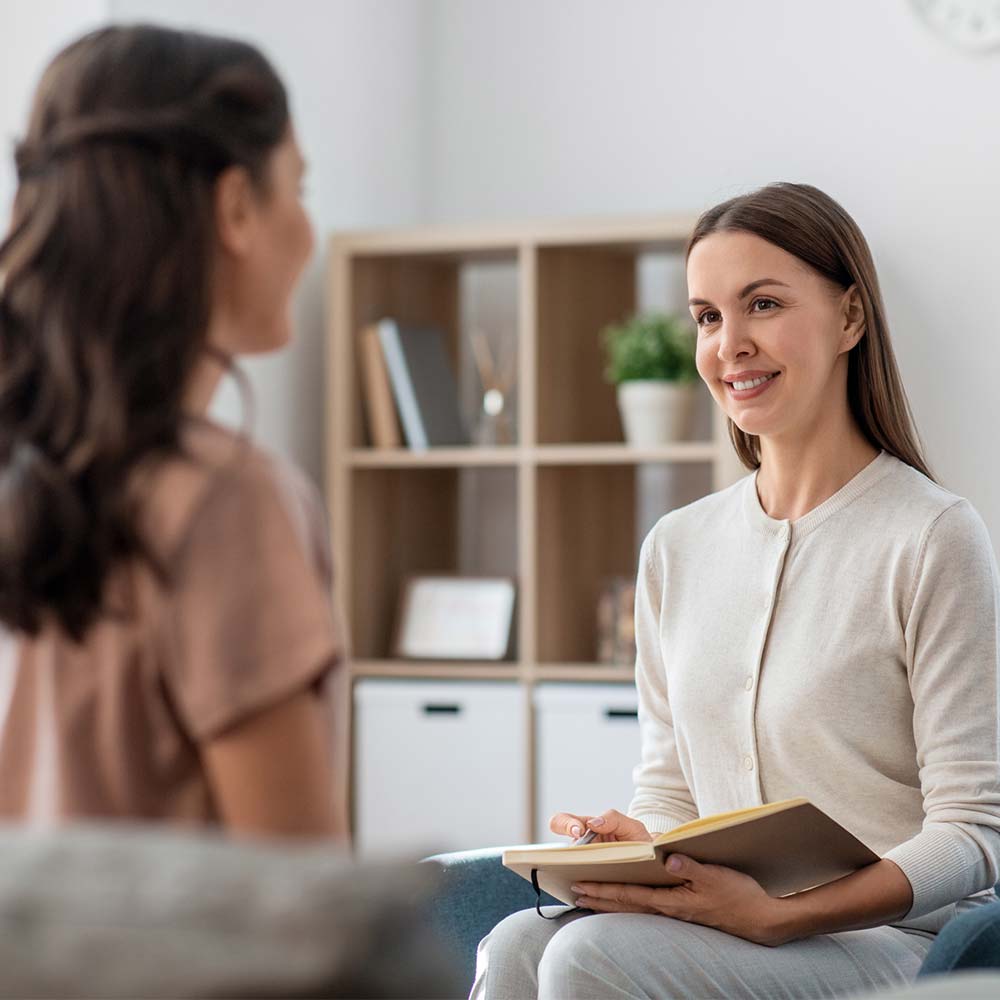 individual-dbt a woman attending individual DBT for addiction treatment